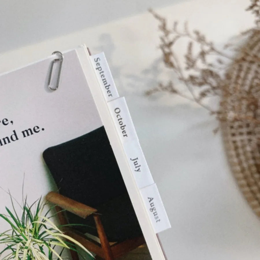 Suatelier 1648 1649 Month Day Stickers Planner Notebook Junk Journal Monthly Calendar Index Sticker Stationery DIY Supplies