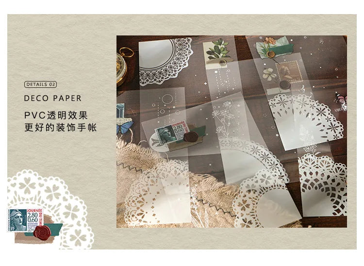 Journamm 25 Sheets Vintage Journaling Scrapbooking Supplies Craft Paper Journals Planners Aesthetics Collage Photo Album Frames