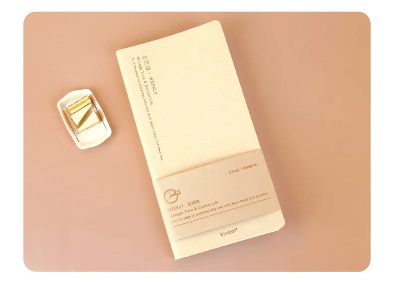 Kinbor Timeline Weekly Planner Pocket Journal Notebook Daily Agenda Monthly Planning Habits Tracker Time Organizer Schedule