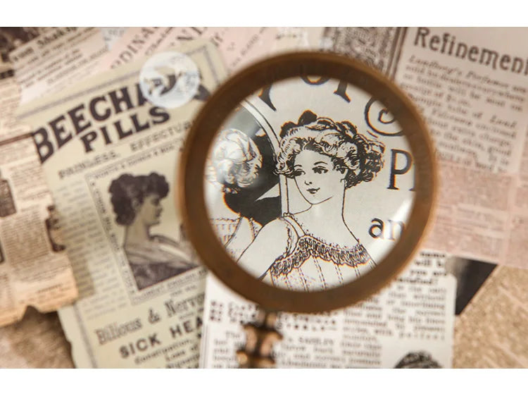 Journamm 25 Sheets Vintage Journaling Scrapbooking Supplies Craft Paper Journals Planners Aesthetics Collage Photo Album Frames