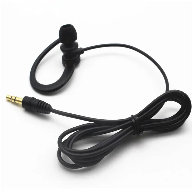 10 Pcs Single Side Earbud Headphones Stereo in-Ear Earphone Ear Hook Earpiece for PC,Radio,Smartphones MP3 Players