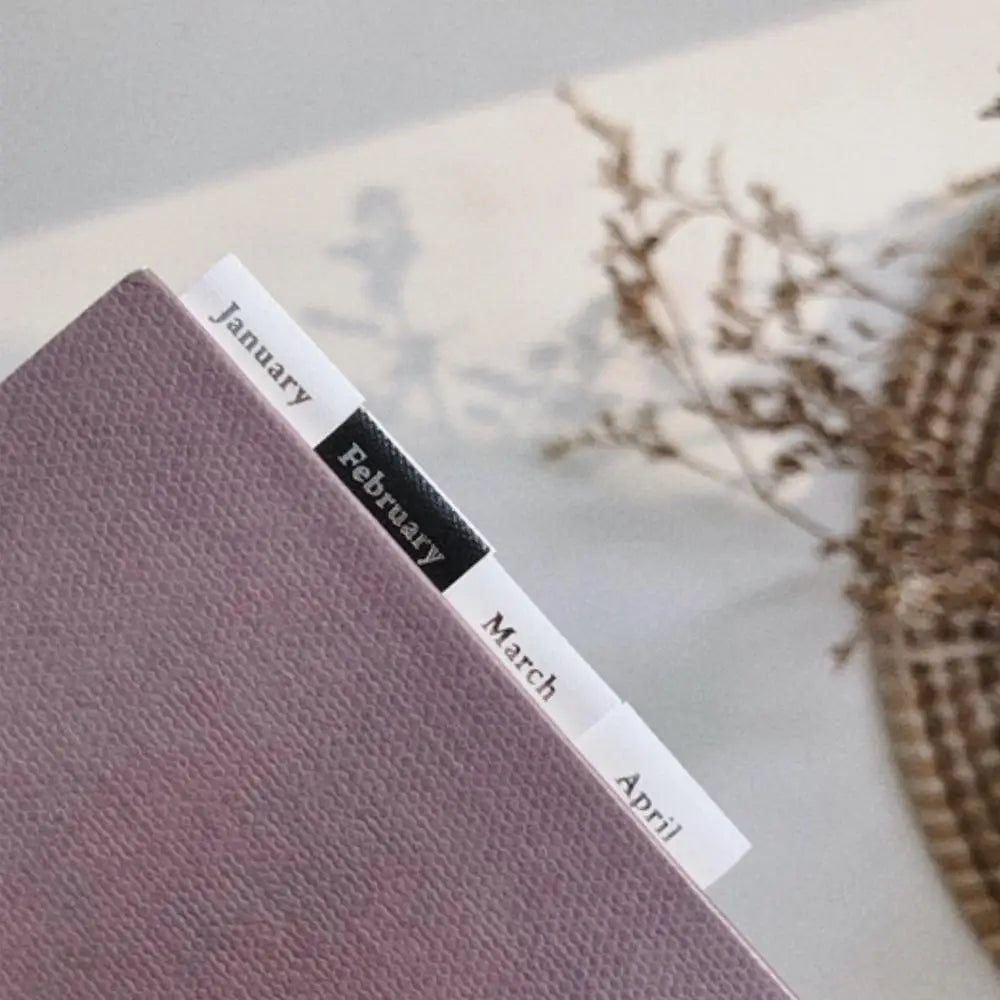 Suatelier 1648 1649 Month Day Stickers Planner Notebook Junk Journal Monthly Calendar Index Sticker Stationery DIY Supplies