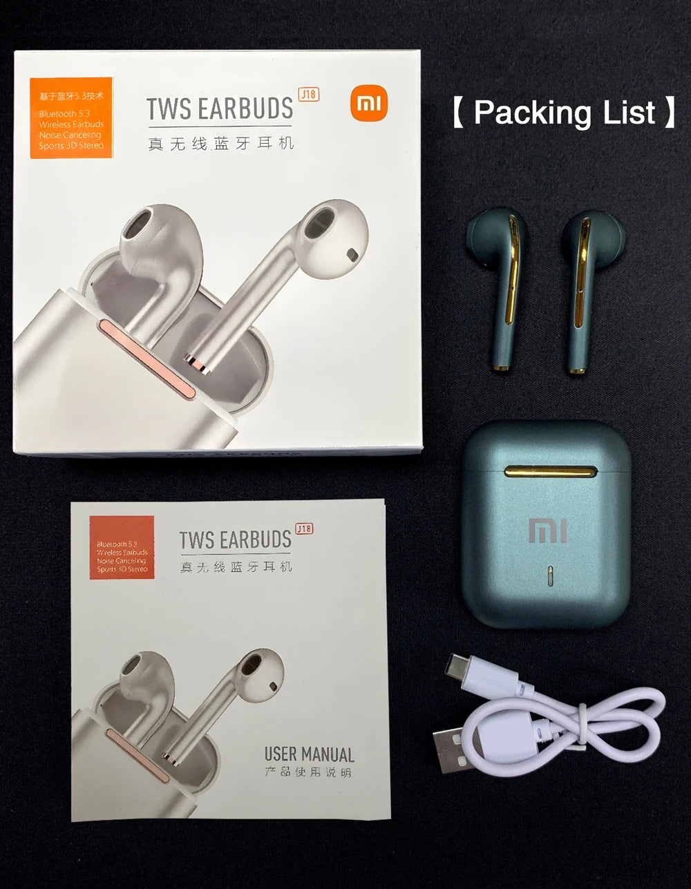Xiaomi Earbuds True Wireless Earphone Noise Cancelling Update Bluetooth 5.3 Headset HD Music Headphone In-Ear Handsfree With Mic
