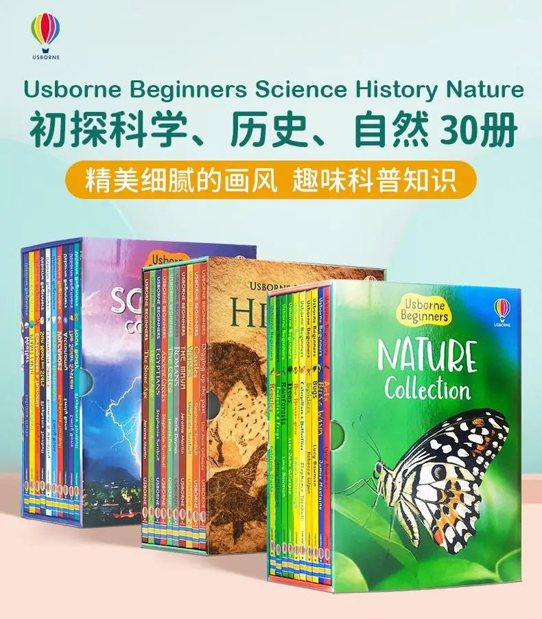 30 Volumes of Usborne Beginners Science Preliminary Exploration of Science/Natural/History English Original Bedtime Reading