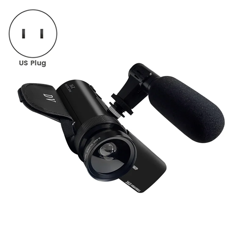 DIGIT-DV Video Recorder Camcorder Audio Recording With Microphone Digital Zoom Video Camera Machine For Recording Vlogs