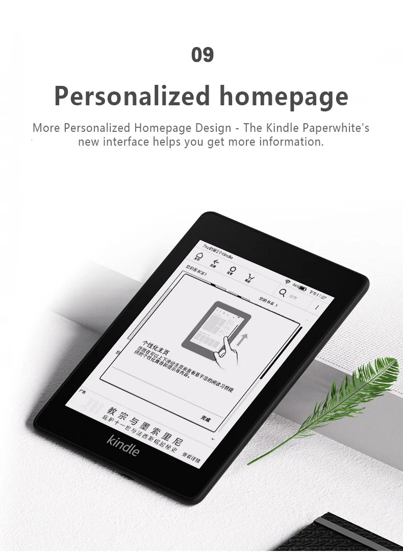 All-new Kindle Paperwhite 4-Now Waterproof 8GB Kindle Paperwhite4 300 ppi eBook e-ink Screen WIFI 6"LIGHT Wireless Reader