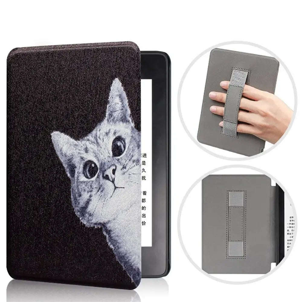 All-new with Hand Support 6 inch e-Reader Case PU Leather 6 inch Ebook Cover Shockproof for Kindle 2022/2024 11/12th Generation