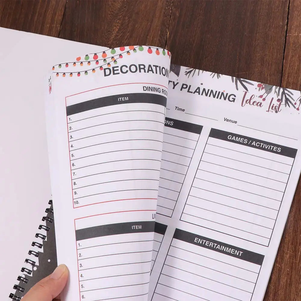Planner Reminder Christmas Planner Notebook Efficiency Habit Tracker To Do List Notebook Journal Time Organizer