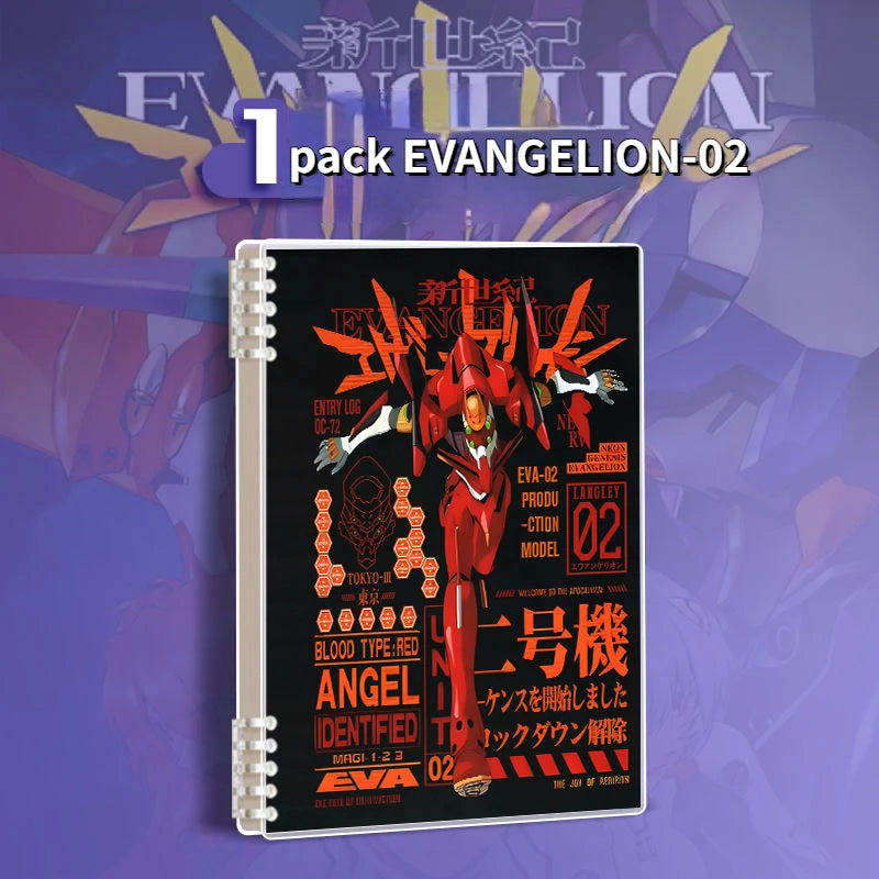 EVANGELION Cartoon Anime EVA-01 Booklet Binding Notebook High Appearance Student A5 Three Types of Inner Pages 100 Pages or More