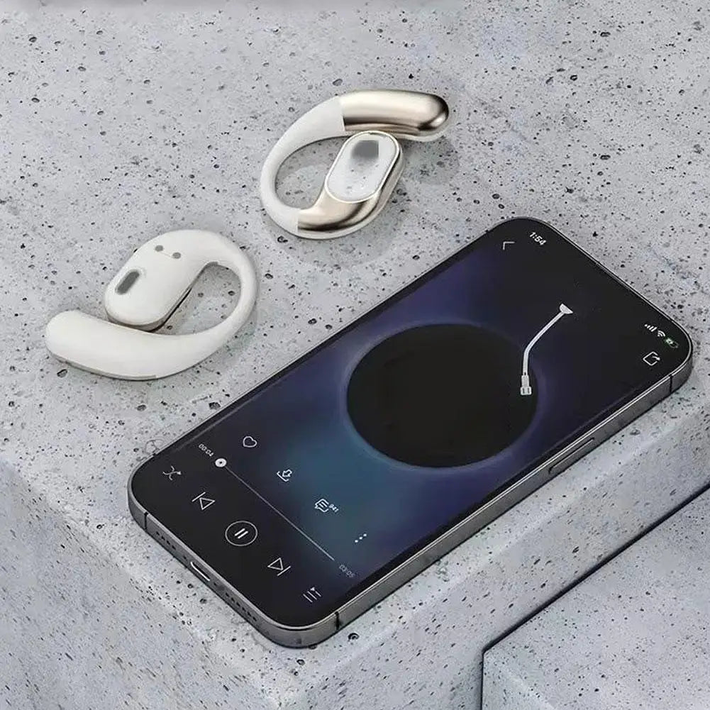 Ear Buds Headphones Bluetooth Ipx5 Waterproof & Sweatproof Comfortable Ear Hooks Noise Isolation Noise Isolation For Running