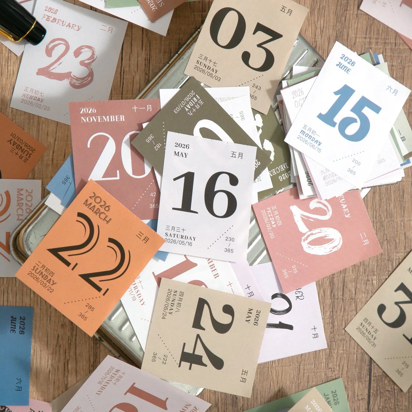 Journal GO Mini 365 Day Calendar 2026 Planner Yearly Agenda Organizer with Memo Notes for Home Office School Daily Schedule