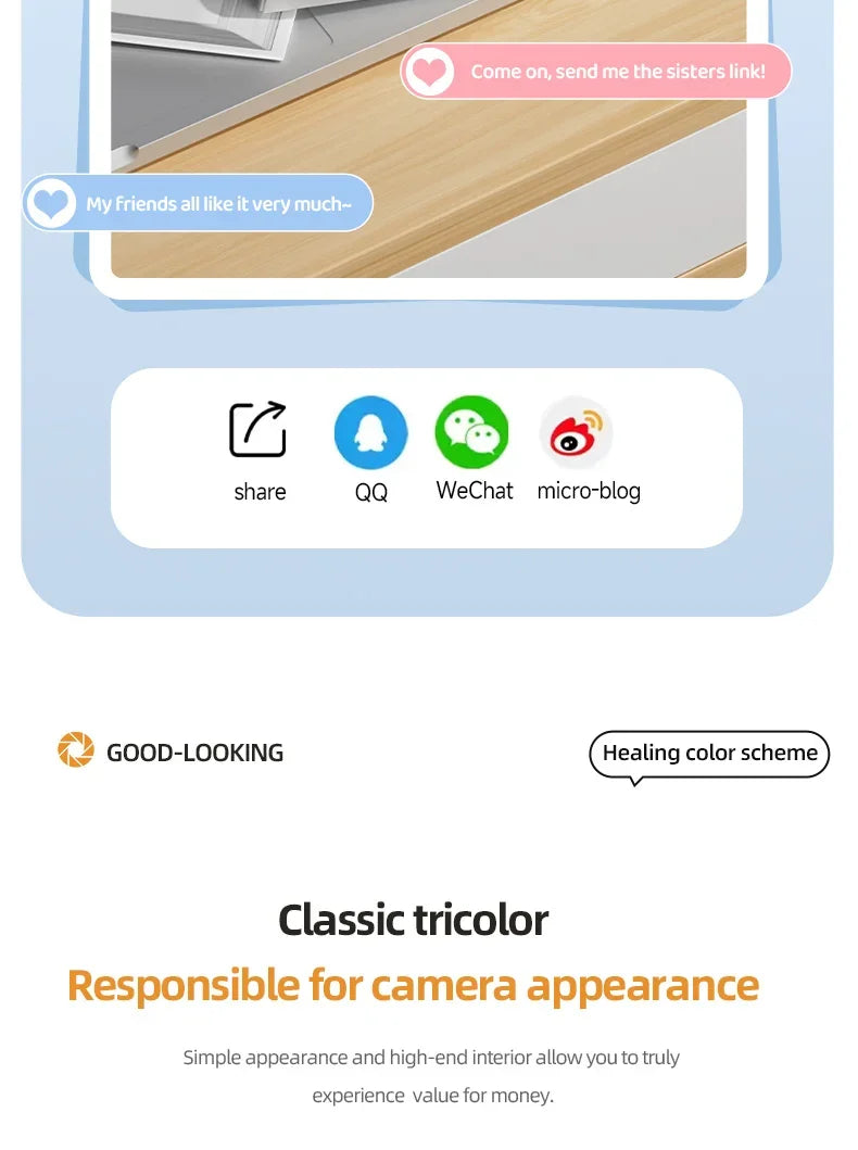 Xiaomi Digital Camera 4K High-definition Camera Autofocus Portable Retro Camera 50 Million Pixels CCD Travel Student Camera