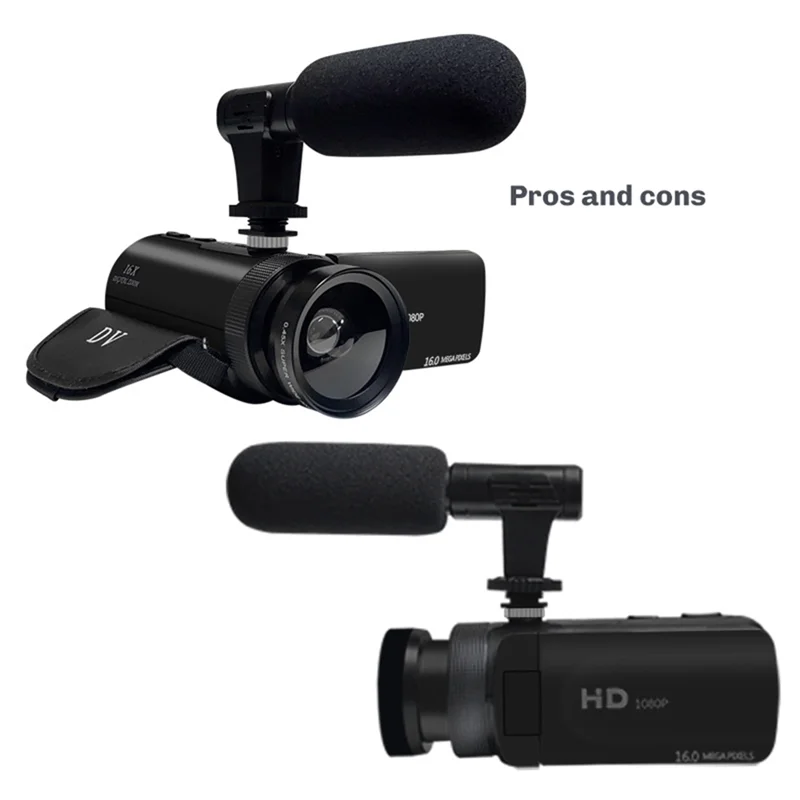 DIGIT-DV Video Recorder Camcorder Audio Recording With Microphone Digital Zoom Video Camera Machine For Recording Vlogs