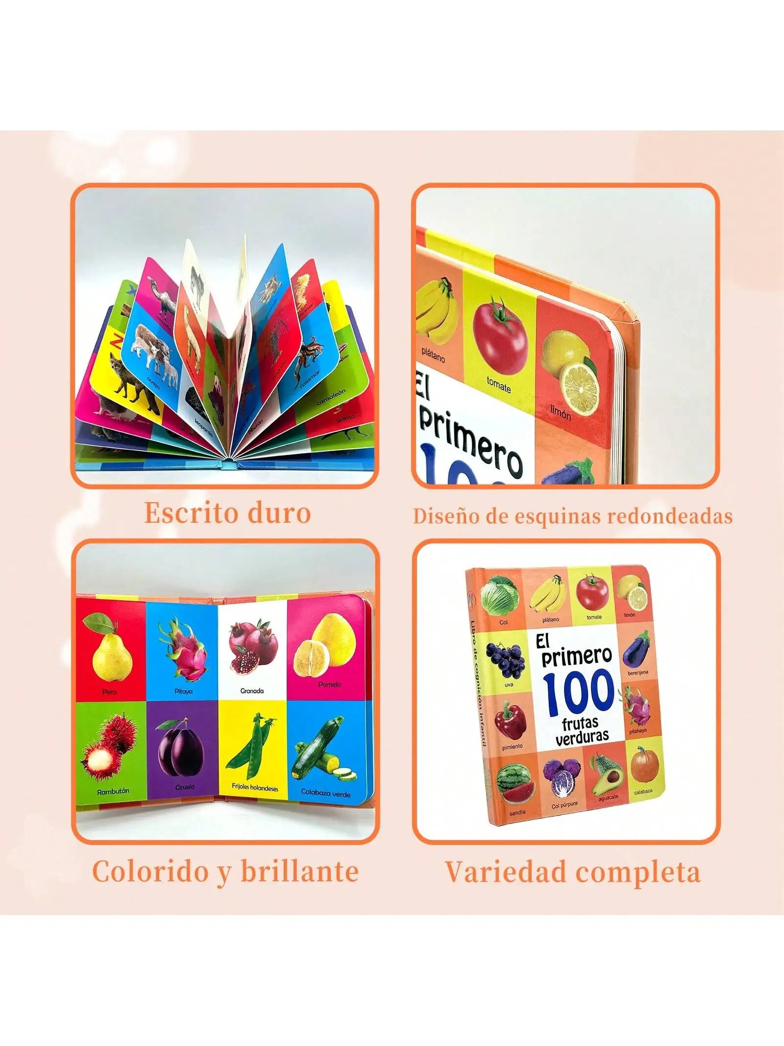 Children's Arabic Enlightenment Cognitive Book: Digital Fruits and Animals, Joyful Enlightenment Journey