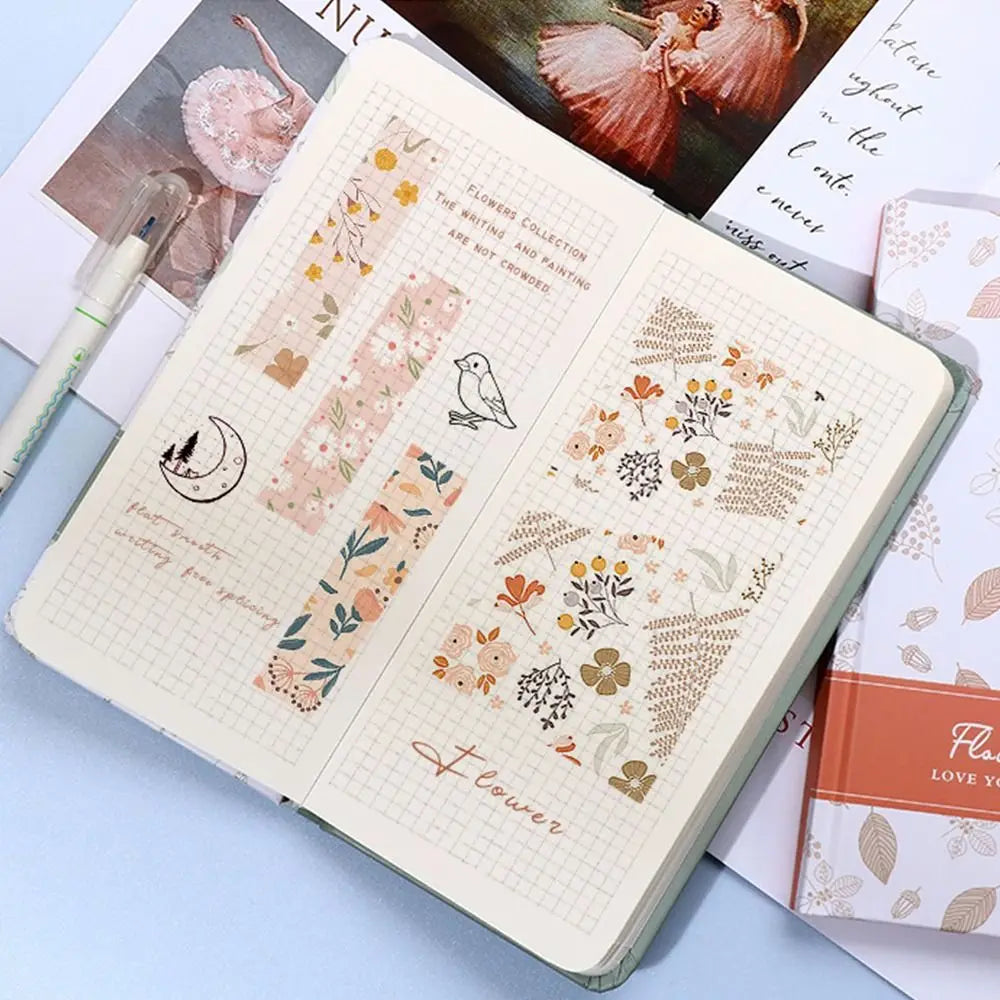 Monthly Planner Journal Daily Book Hand Account Notebook Plaid Memo Notebook Agenda Diary Book DIY Albums Scrapbooking Book