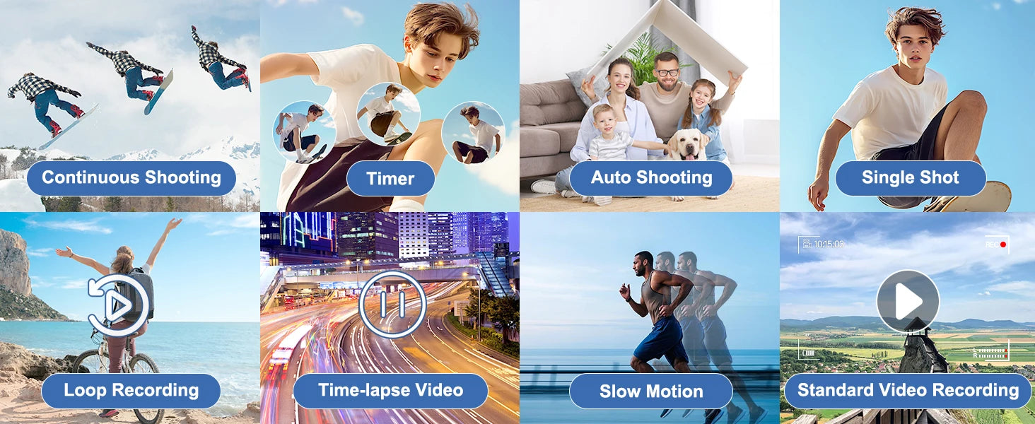 6K Digital Camera for Photography 16X Digital Zoom WiFi Video Cameras 64MP Autofocus YouTube Vlog Camcorder with 3'' Flip Screen