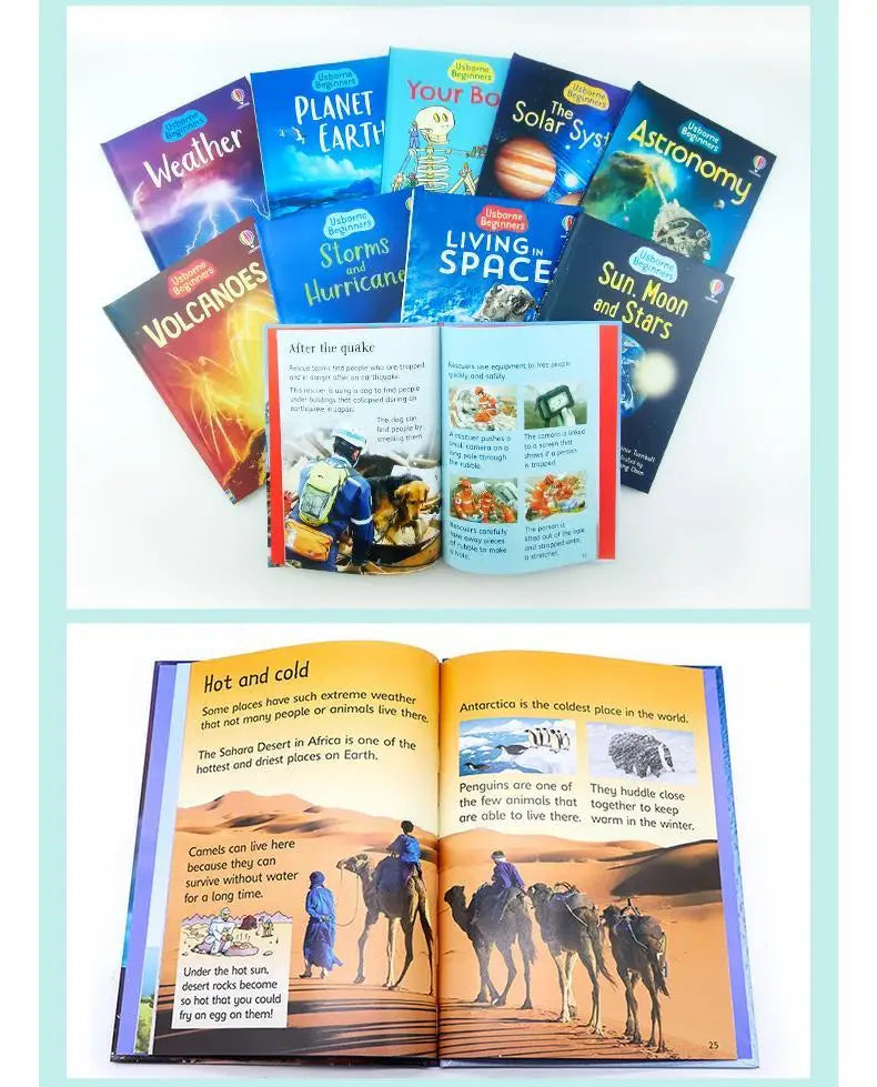 30 Volumes of Usborne Beginners Science Preliminary Exploration of Science/Natural/History English Original Bedtime Reading