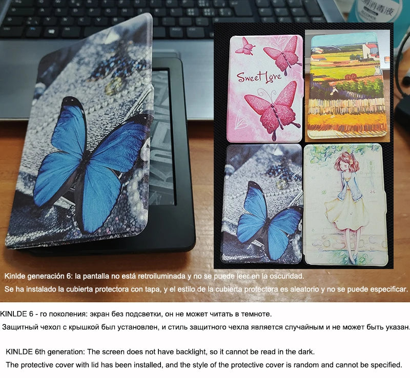 Original Kindle 8th Kindle 6th Registerable E-Book Kindle6 Reader Touch Screen Ebook Without Backlight E-ink 6inch Ink Screen