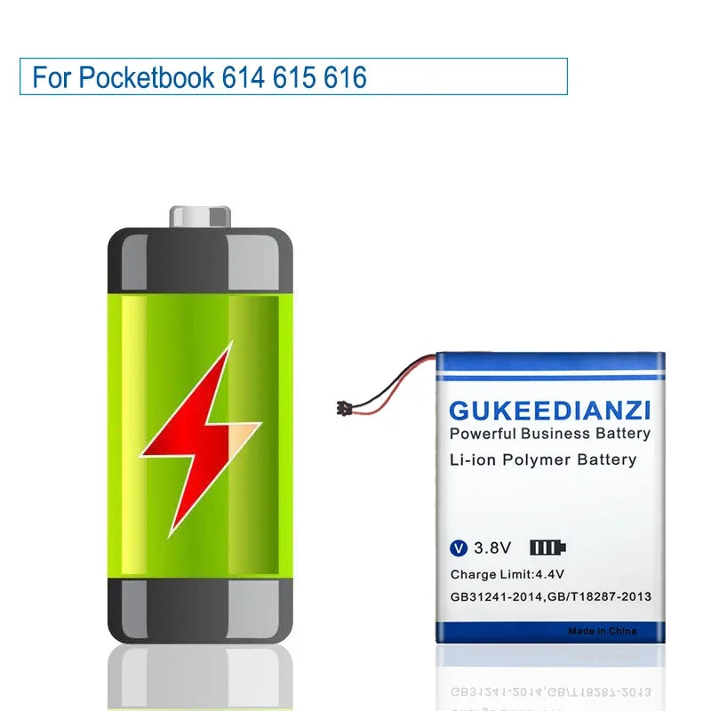 614 615 E - Book Reader Battery For Pocketbook 614 615 616 627 628 630 641 306070PL eBook 2600mAh High Capacity