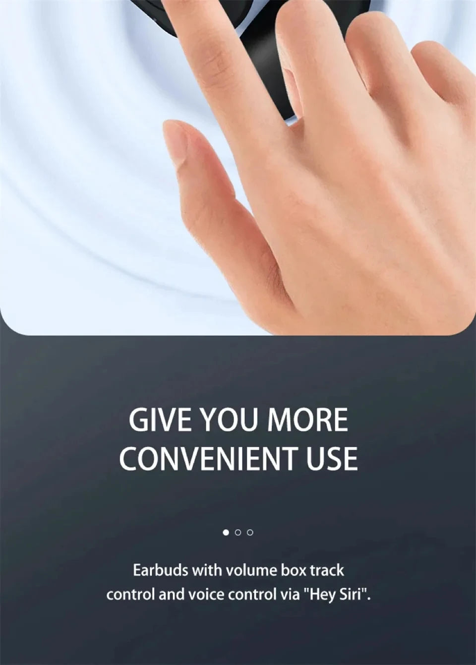 Wireless Single Ear Buds with Earhooks Bt 5.3 Earpiece Sports Headphones Over-Ear Running Workout Wrap-Around Earbuds