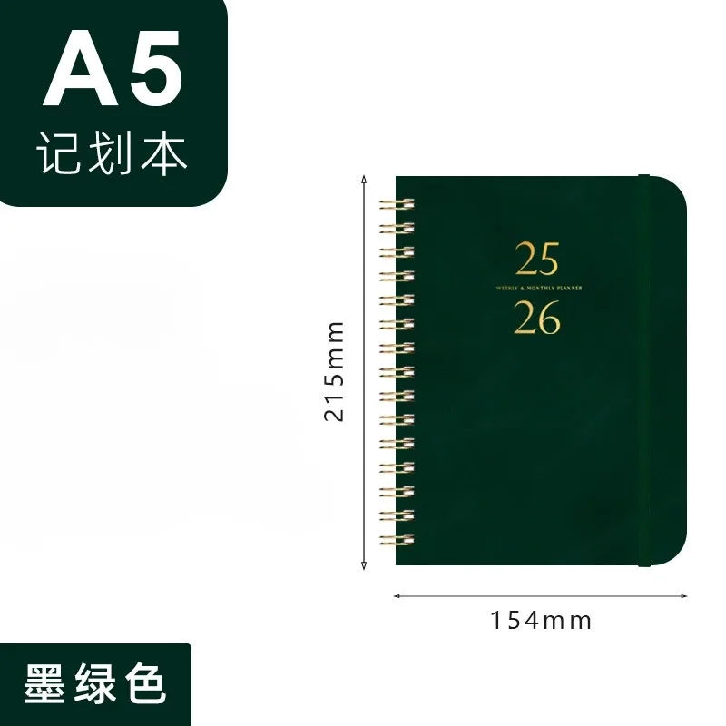 2025 Planner, Weekly and Monthly Planner Spiral BoundJuly 25th to June 26th Hardcover 2025 Calendar Planner Book with Tabs