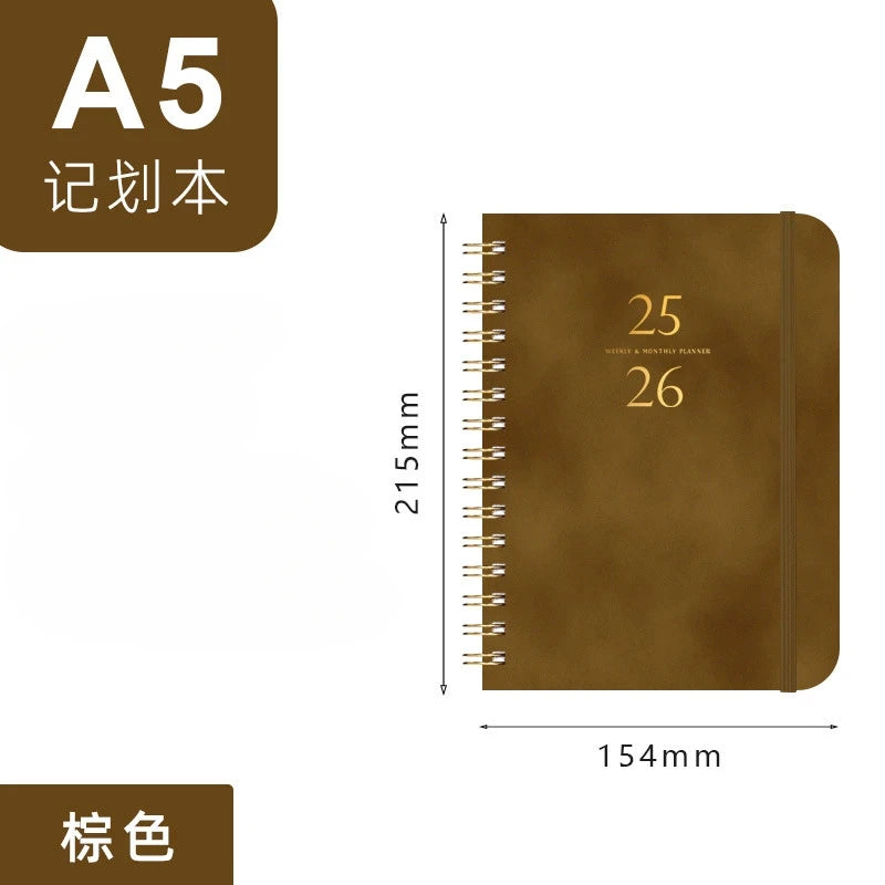 2025 Planner, Weekly and Monthly Planner Spiral BoundJuly 25th to June 26th Hardcover 2025 Calendar Planner Book with Tabs