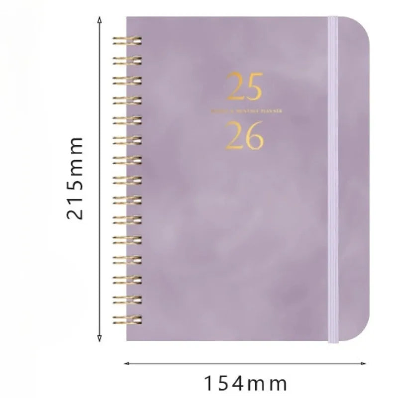 2025 Planner, Weekly and Monthly Planner Spiral BoundJuly 25th to June 26th Hardcover 2025 Calendar Planner Book with Tabs