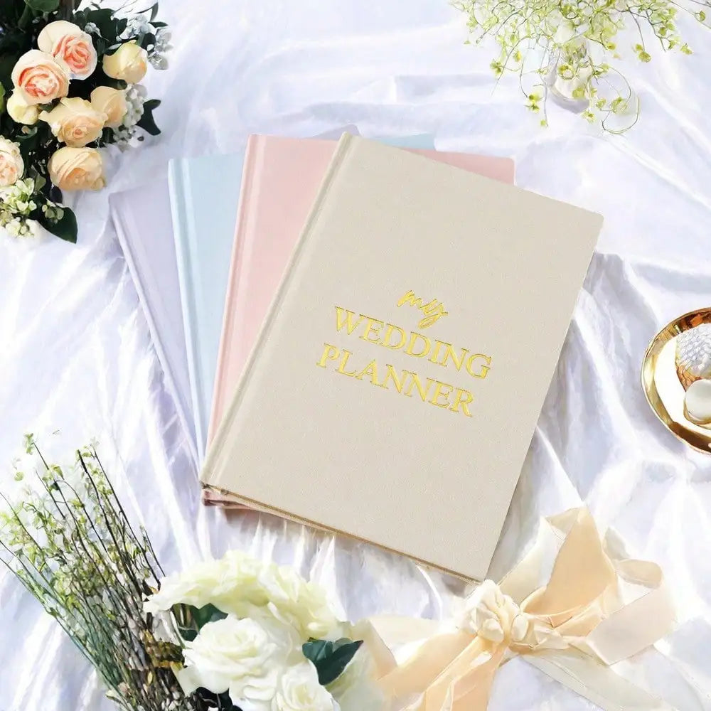 Hardcover Wedding Planner - 164-Page 100GSM Organizer for Brides, School & Holidays, Portable Checklist Journal