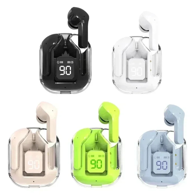 T2 TWS Bluetooth wireless earbuds, HIFI transparent earbuds, LED power supply digital display stereo,suitable for Phone