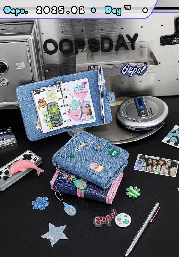 MINKYS Portable Cute M5 Notebook Planner Yearly Daily Weekly Agenda Book Journal Book School Stationery