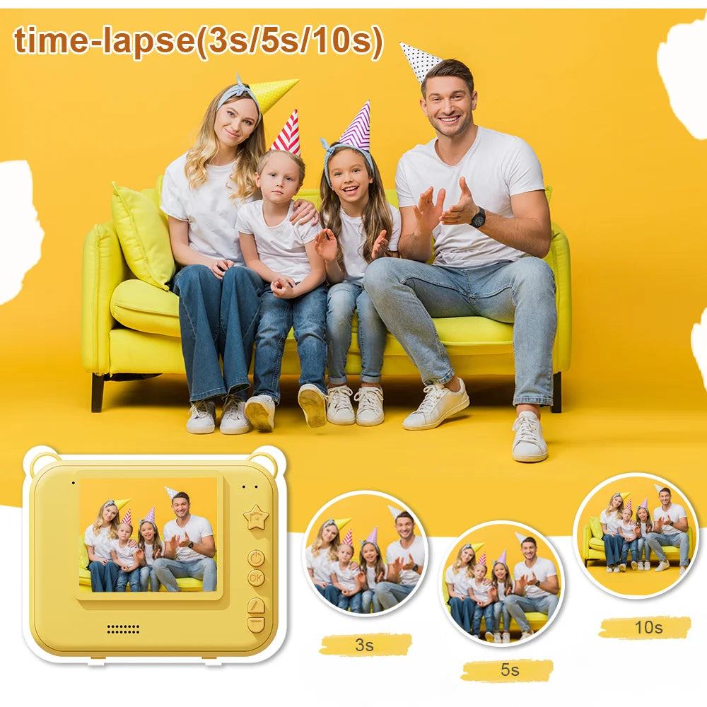 Digital Children Camera For Photography Mini Printer Portable Thermal Instant Print Photo Kids Camera Video Educational Toy Gift