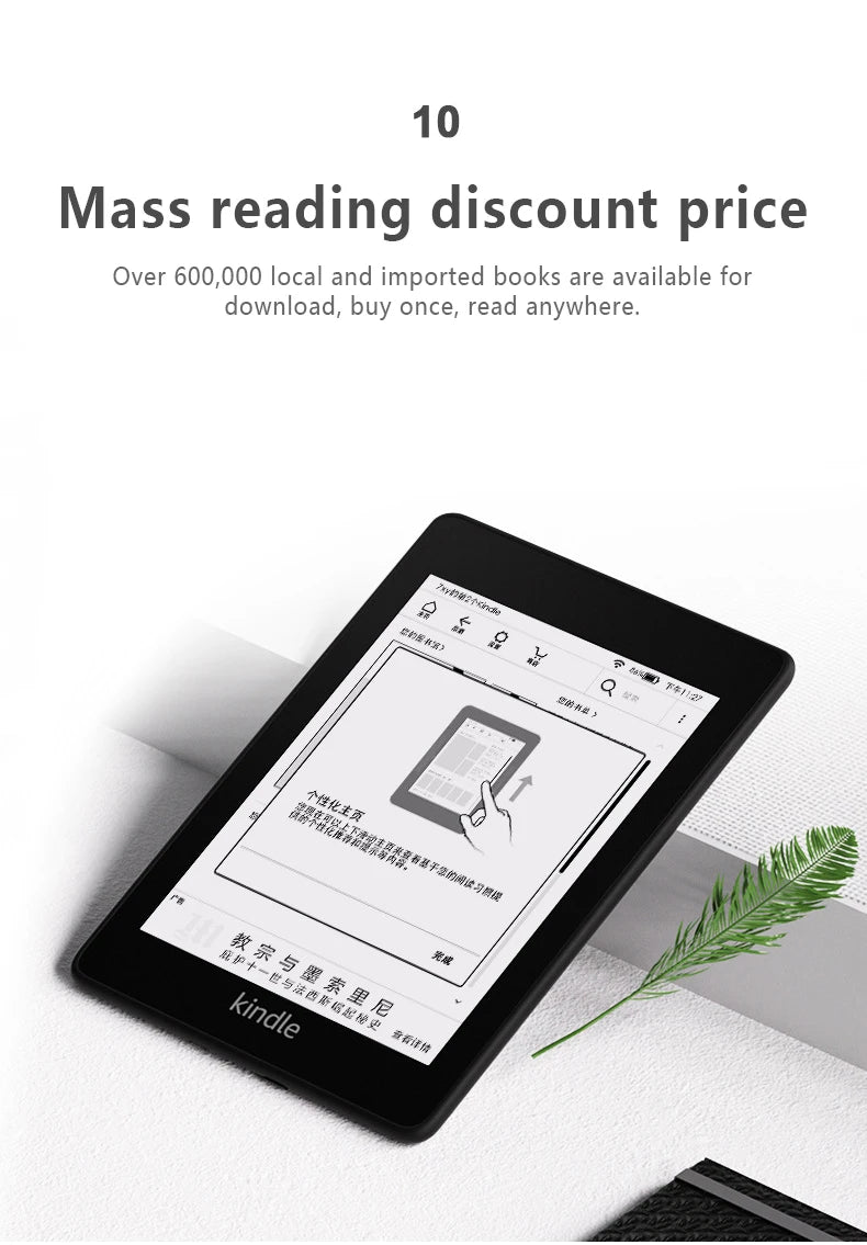 All-new Kindle Paperwhite 4-Now Waterproof 8GB Kindle Paperwhite4 300 ppi eBook e-ink Screen WIFI 6"LIGHT Wireless Reader