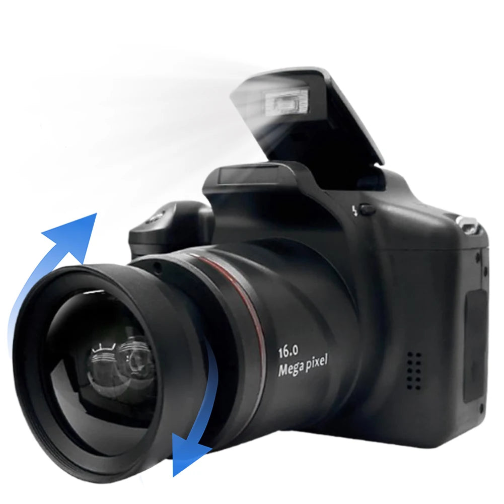 16MP Digital Camera 16X Digital Zoom Video Camera with 2.4 Inch TFT LCD Screen Vlogging Camera Recorder for Photography