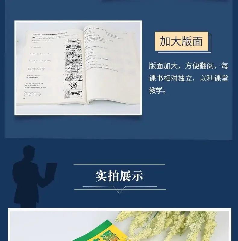 1 Books New Concept English Full Set of 1-4 Textbooks + 1-4 Workbooks Students' Books New Concepts Zero-based Learning English