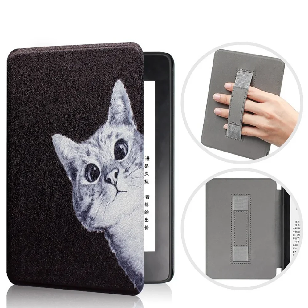 All-new with Hand Support 6 inch e-Reader Case PU Leather 6 inch Ebook Cover Shockproof for Kindle 2022/2024 11/12th Generation