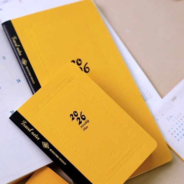 2026 Annual Calendar Plan Schedule Traveler Notebook Planner Inner Page for Planner Core Replacement Travel Journal