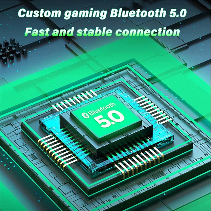 Wireless Bluetooth Earphones Gaming Noise-Cancelling Airbuds Extra-Long Battery Life In-Ear Headphones iOS and Android Universal