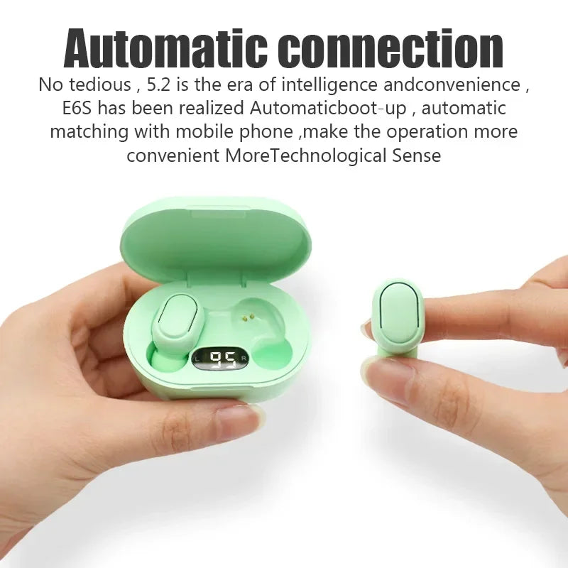 TWS E7S Bluetooth Earphones Wireless Headphones Headset with Mic HiFi Stereo Sport Noise Cancelling Mini Earbuds For Smartphones