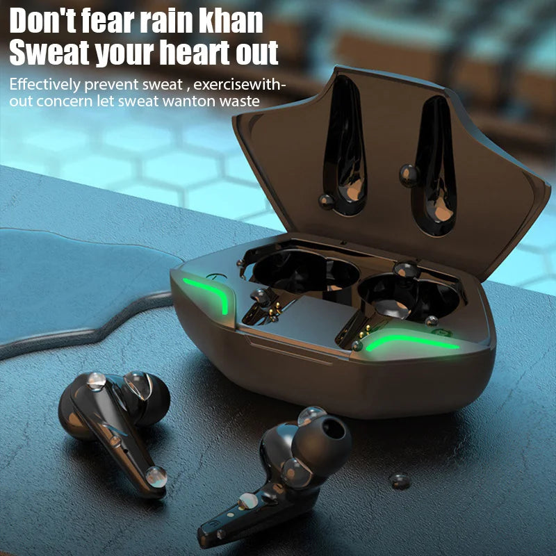 Wireless Bluetooth Earphones Gaming Noise-Cancelling Airbuds Extra-Long Battery Life In-Ear Headphones iOS and Android Universal