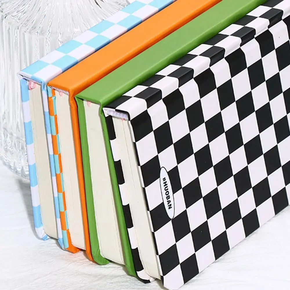 Monthly Planner Journal Daily Book Hand Account Notebook Plaid Memo Notebook Agenda Diary Book DIY Albums Scrapbooking Book