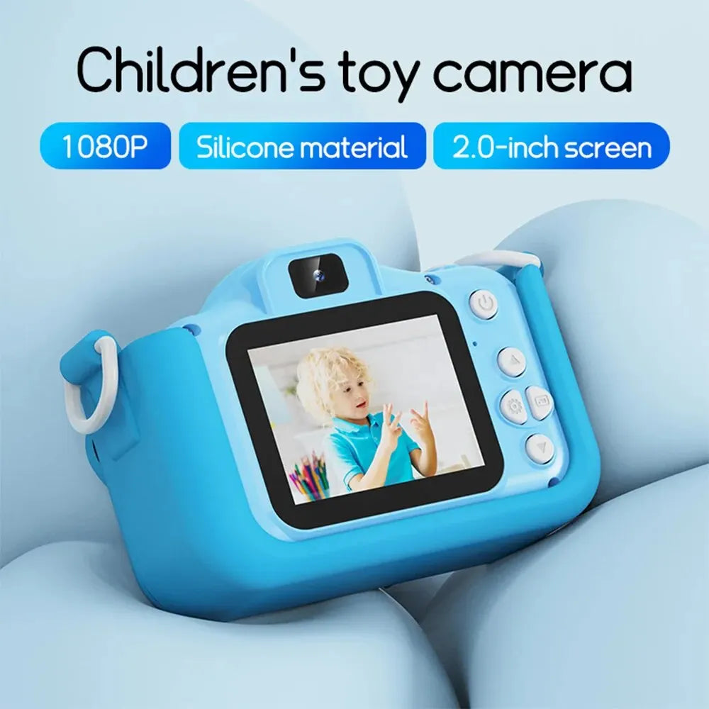 Digital Kids Cameras Toys Mini Children Camera 1080P HD 8x Zoom Dual Camera Boys Girls Birthday Gifts Outdoor Photography Toy
