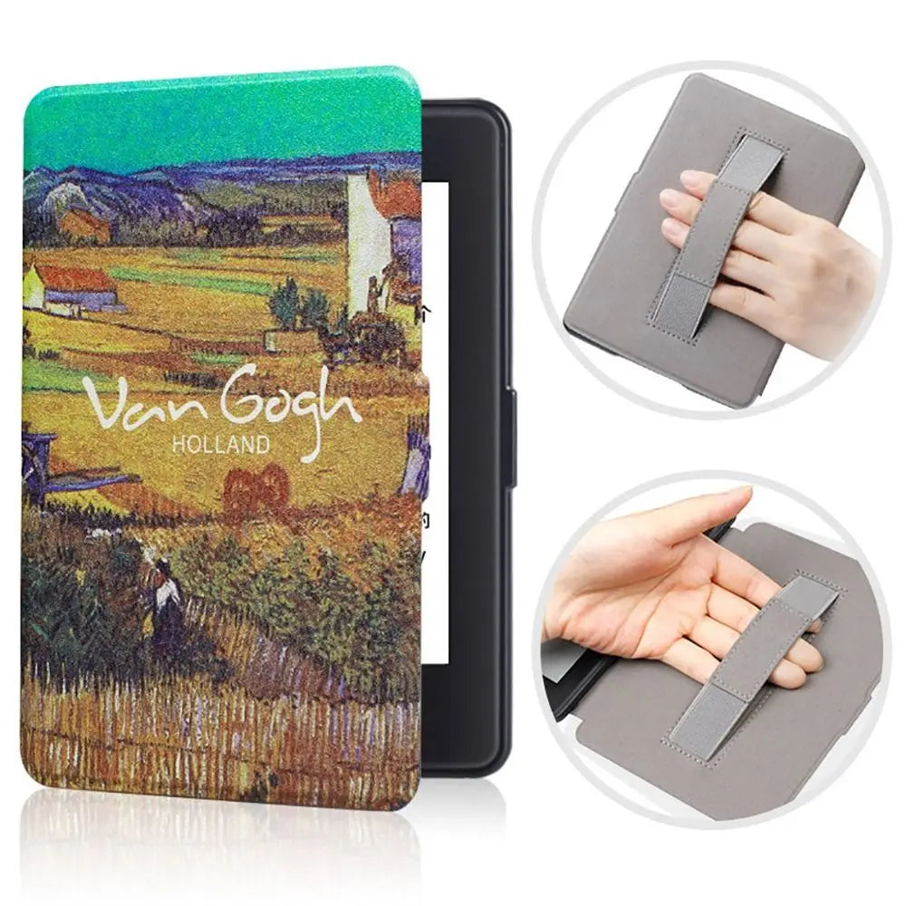 All-new with Hand Support 6 inch e-Reader Case PU Leather 6 inch Ebook Cover Shockproof for Kindle 2022/2024 11/12th Generation
