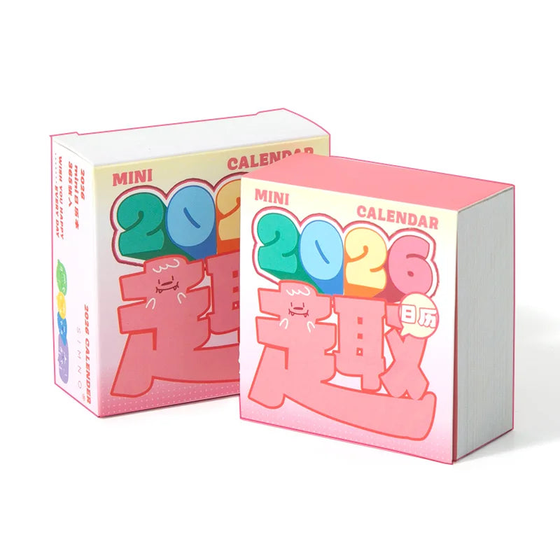 Journal GO Mini 365 Day Calendar 2026 Planner Yearly Agenda Organizer with Memo Notes for Home Office School Daily Schedule