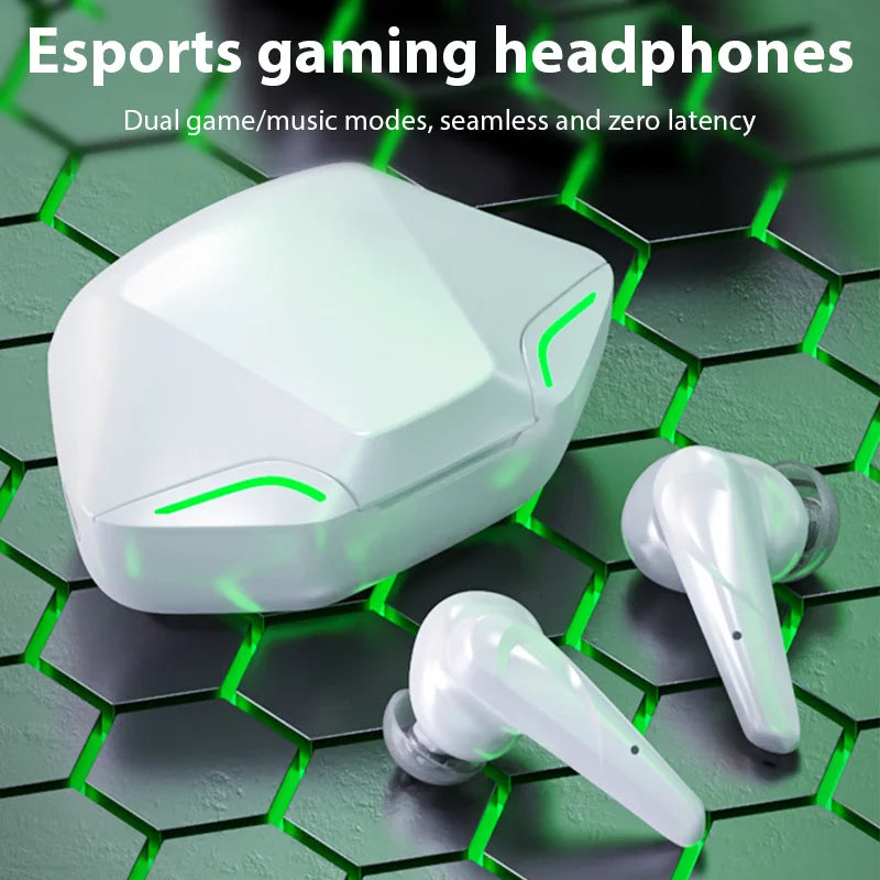 Wireless Bluetooth Earphones Gaming Noise-Cancelling Airbuds Extra-Long Battery Life In-Ear Headphones iOS and Android Universal