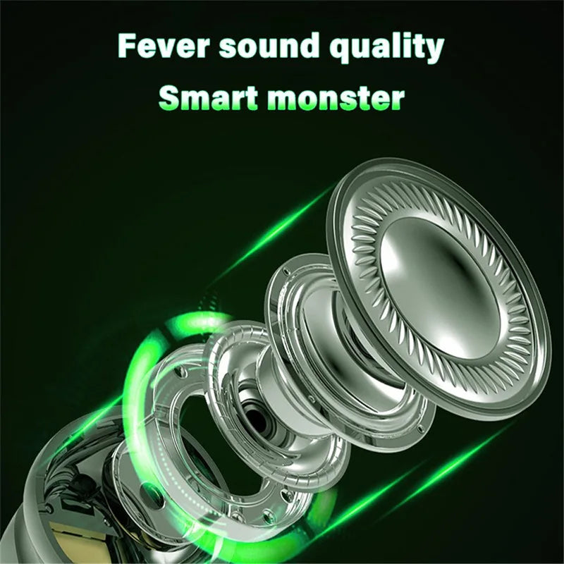 Wireless Bluetooth Earphones Gaming Noise-Cancelling Airbuds Extra-Long Battery Life In-Ear Headphones iOS and Android Universal