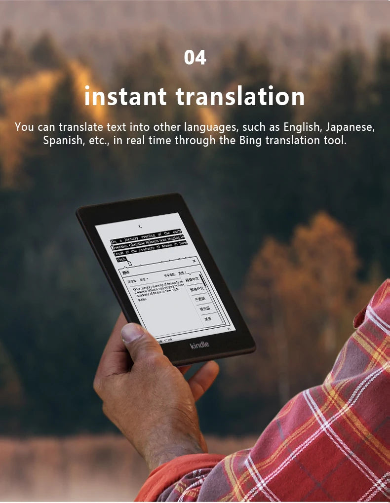 All-new Kindle Paperwhite 4-Now Waterproof 8GB Kindle Paperwhite4 300 ppi eBook e-ink Screen WIFI 6"LIGHT Wireless Reader