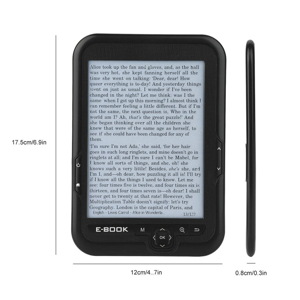 6 inch e reader e BOOK Reader e Ink EBOOK Reader EInk 6 Inch Ereader 600 X 800 Resolution Display 300DPI Blue Cover 16GB 8GB 4GB
