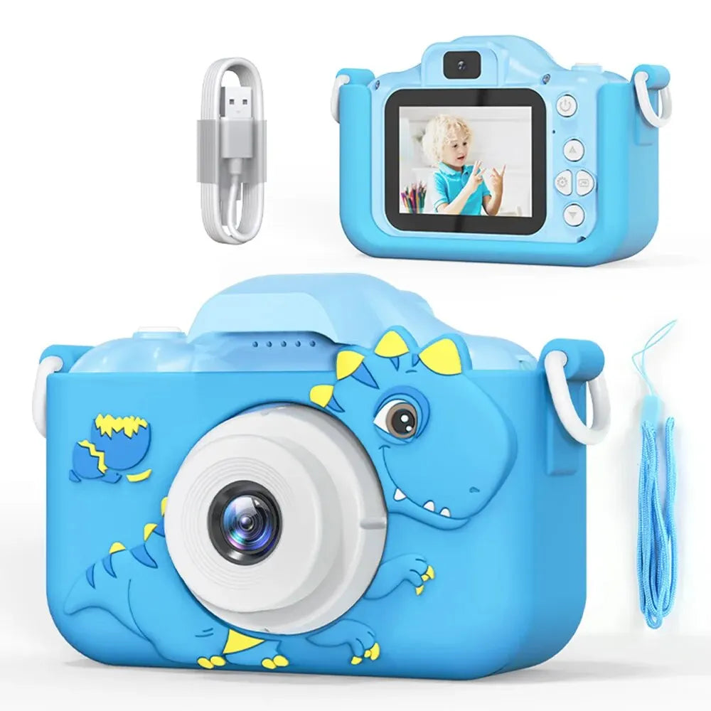 Digital Kids Cameras Toys Mini Children Camera 1080P HD 8x Zoom Dual Camera Boys Girls Birthday Gifts Outdoor Photography Toy