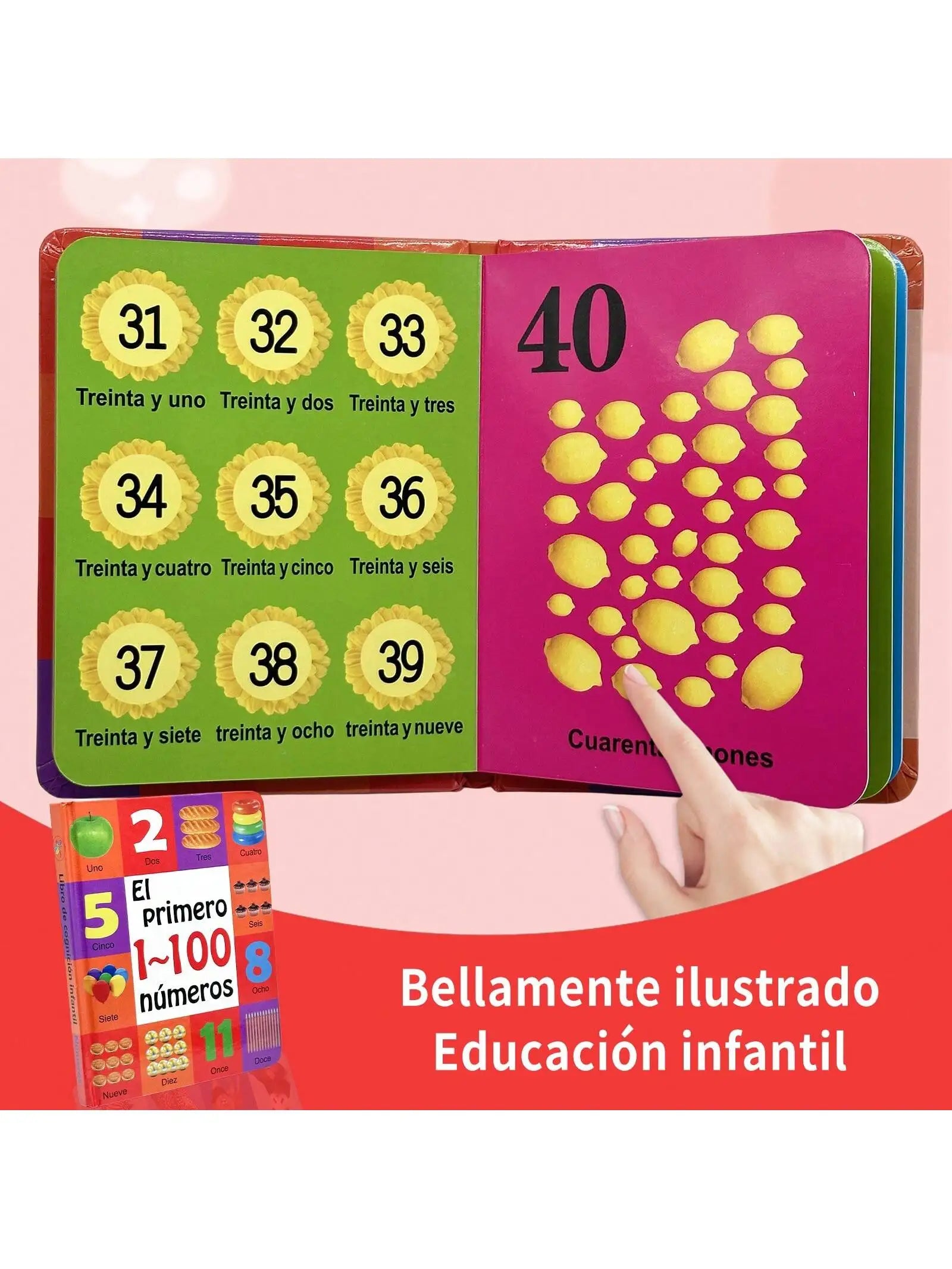 Children's Arabic Enlightenment Cognitive Book: Digital Fruits and Animals, Joyful Enlightenment Journey