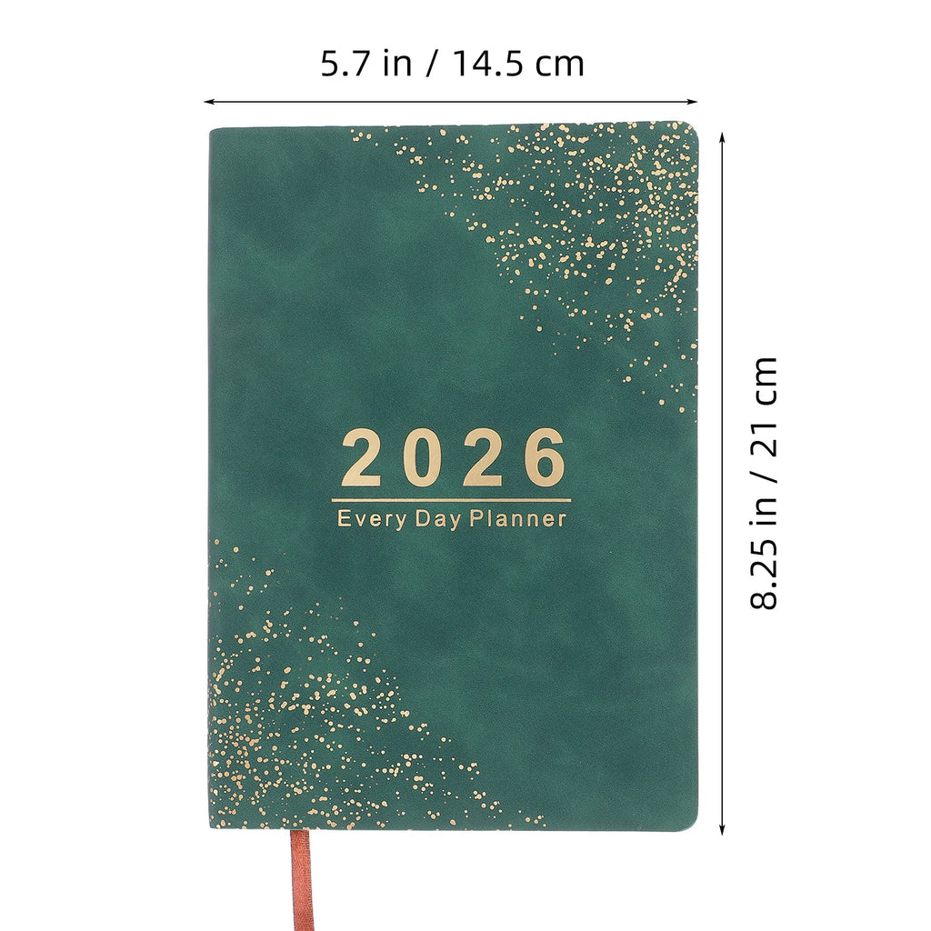 2026 Daily Planner Hardcover A5 Size January December Weekly Monthly Calendar Organizer School Office Home Monthly Planner
